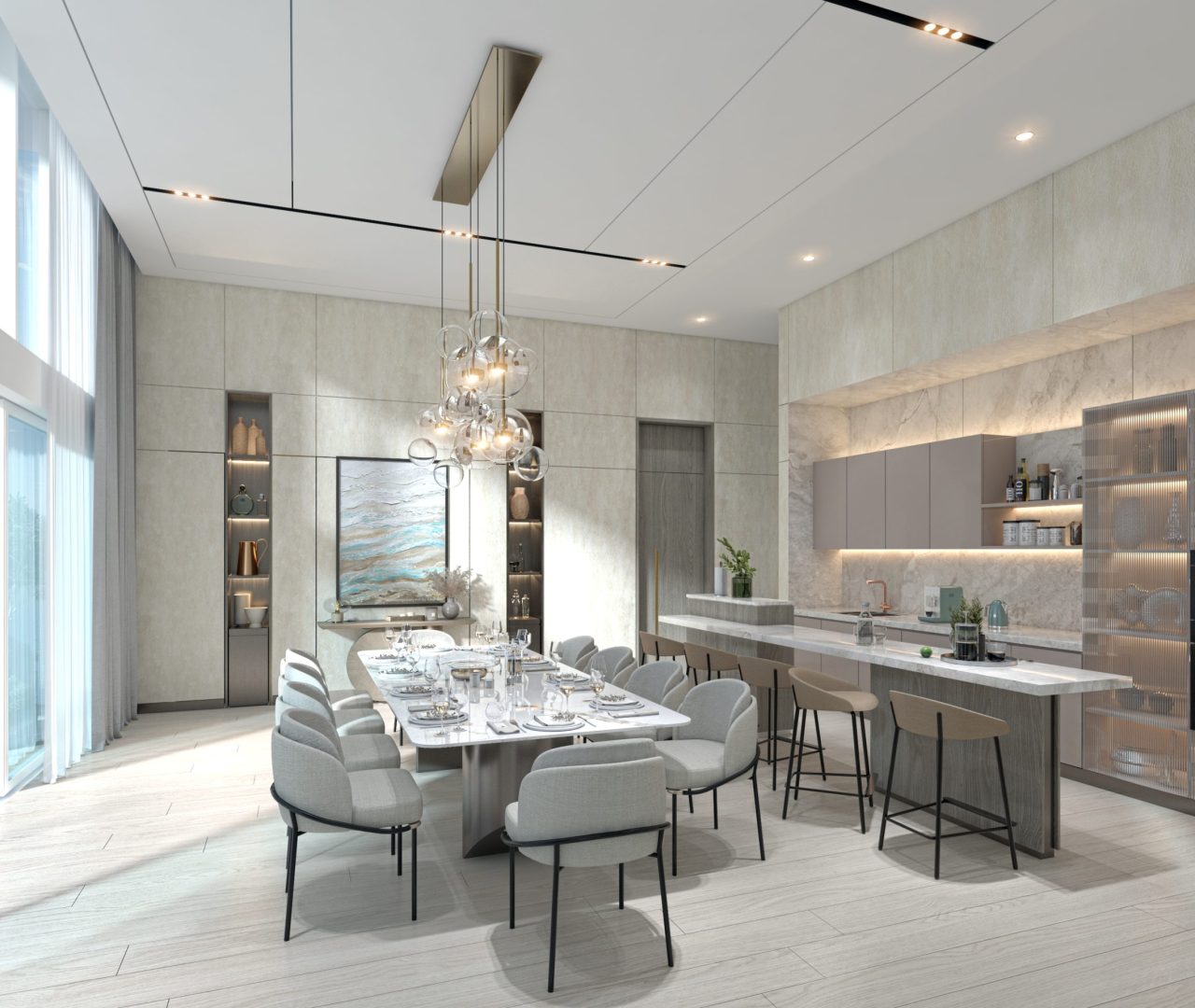 Penthouse Dinning & Dry ikitchen