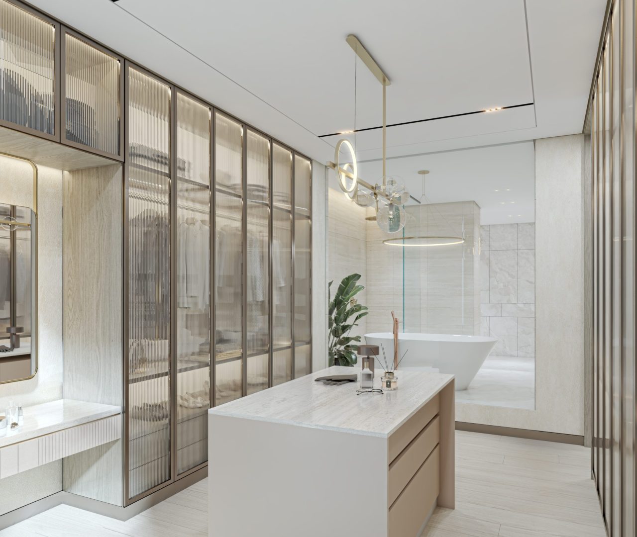 Penthouse-Walk in closet & bathroom